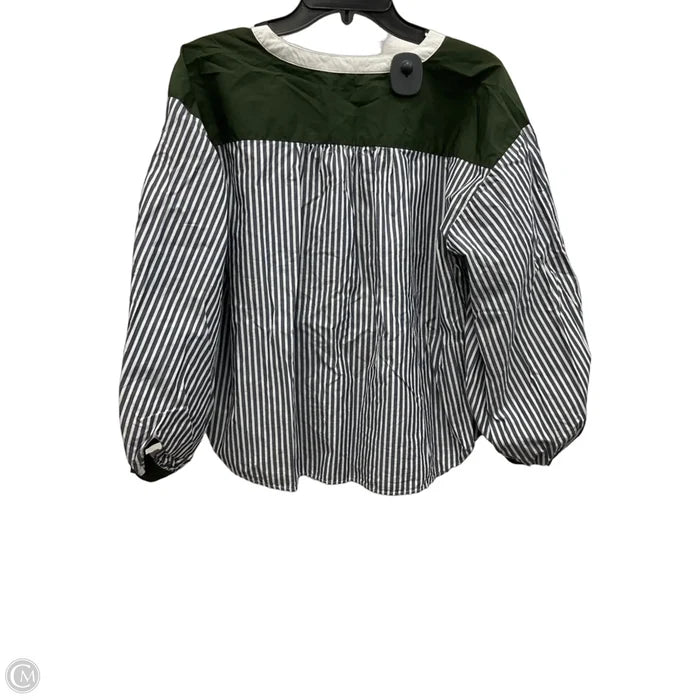 Top Long Sleeve By Loft In Striped Pattern, Size: M