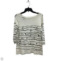 Top Long Sleeve By Loft In White, Size: M