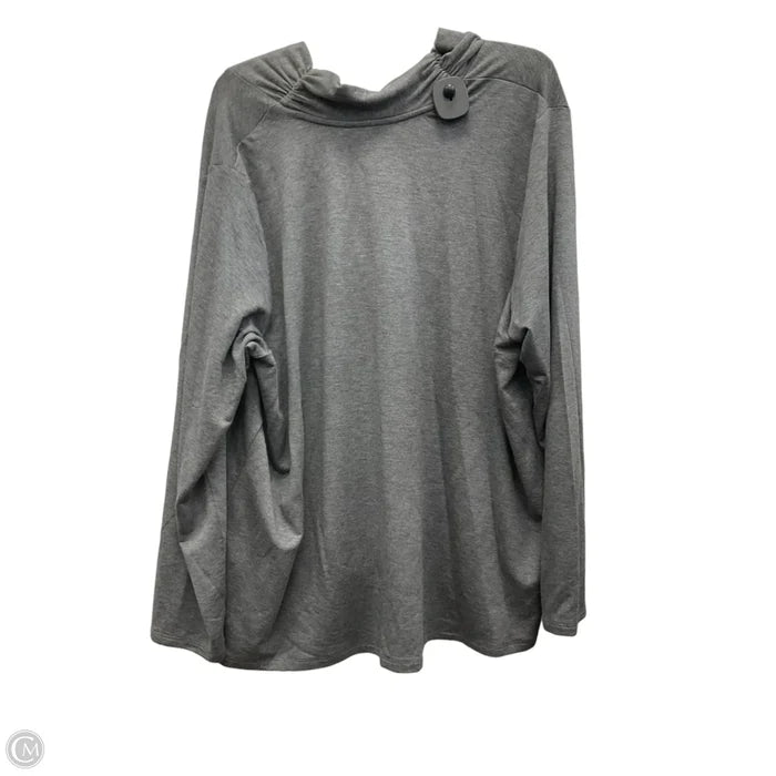 Top Long Sleeve By Pure Jill In Grey, Size: 2x