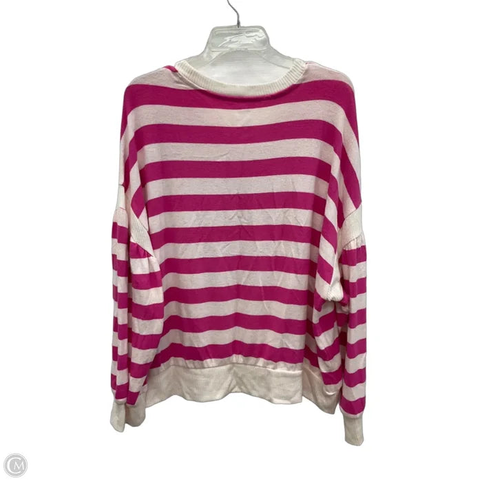 Top Long Sleeve By Sonoma In Pink, Size: Xxl