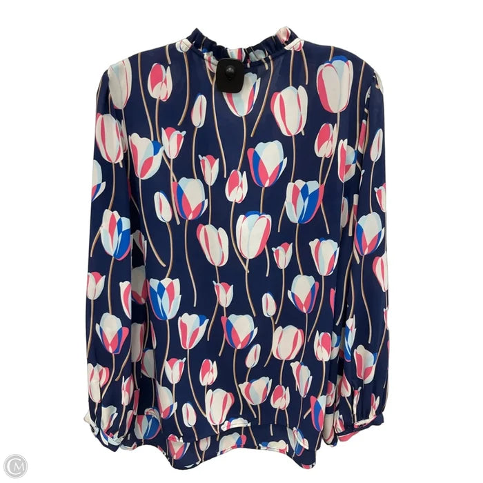 Top Long Sleeve By Talbots In Floral Print, Size: 2x