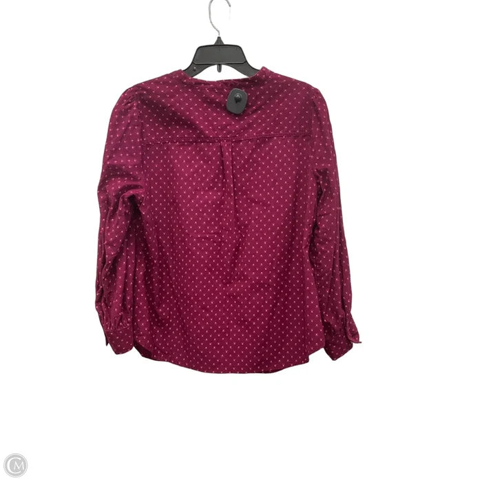 Top Long Sleeve By Talbots In Pink, Size: 1x