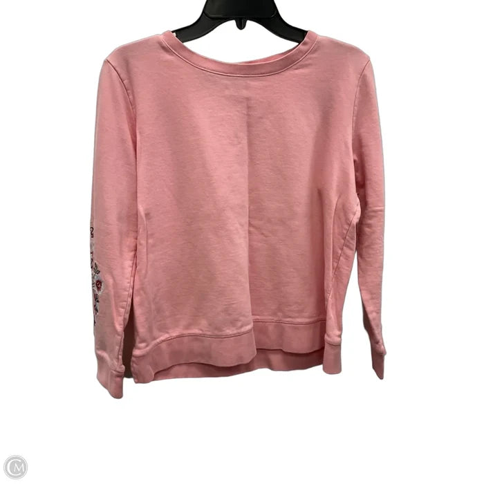 Top Long Sleeve By Talbots In Pink, Size: M