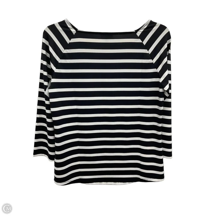 Top Long Sleeve By Talbots In Striped Pattern, Size: Xs