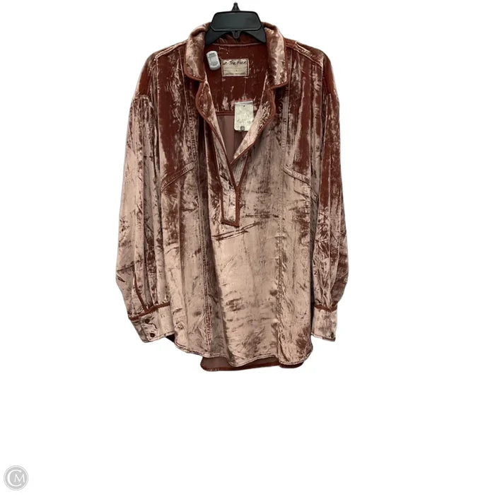 Top Long Sleeve By We The Free In Bronze, Size: L