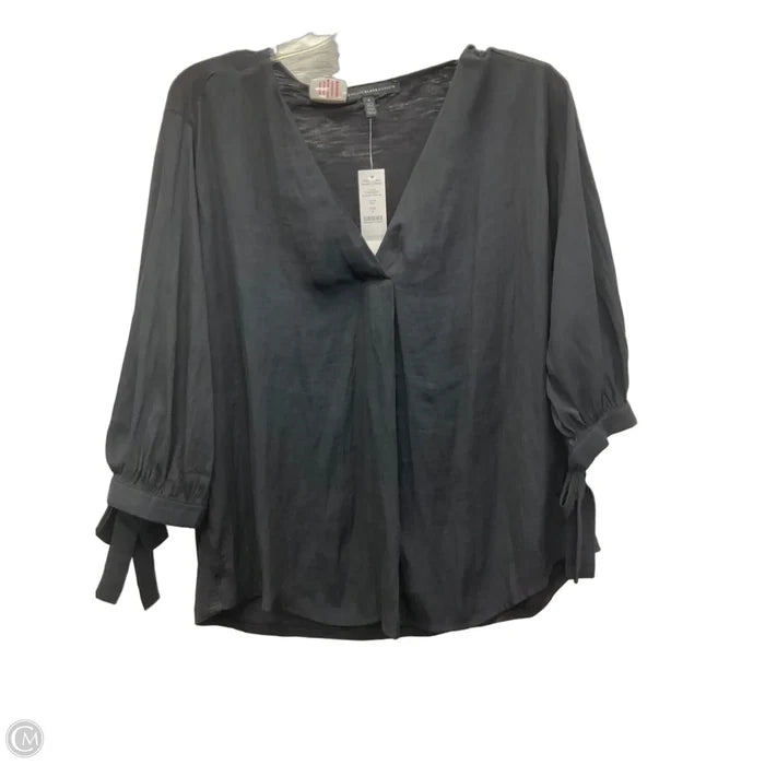 Top Long Sleeve By White House Black Market In Black, Size: S