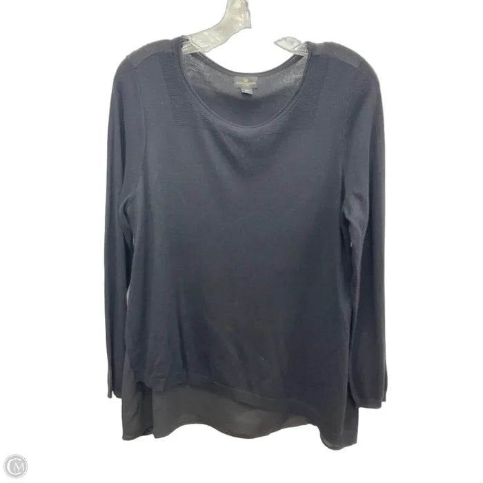 Top Long Sleeve By Worthington In Black, Size: Mp