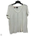 Top Short Sleeve Basic By J. Jill In White, Size: Lp