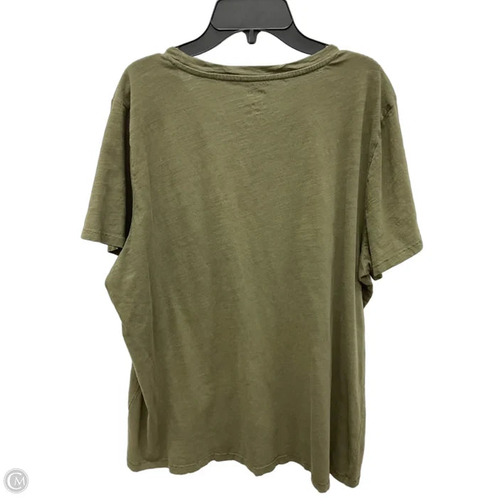 Top Short Sleeve Basic By Sonoma In Green, Size: Xl