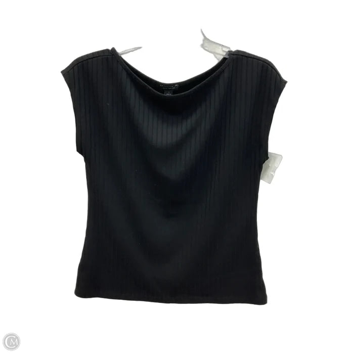 Top Short Sleeve By Ann Taylor In Black, Size: S