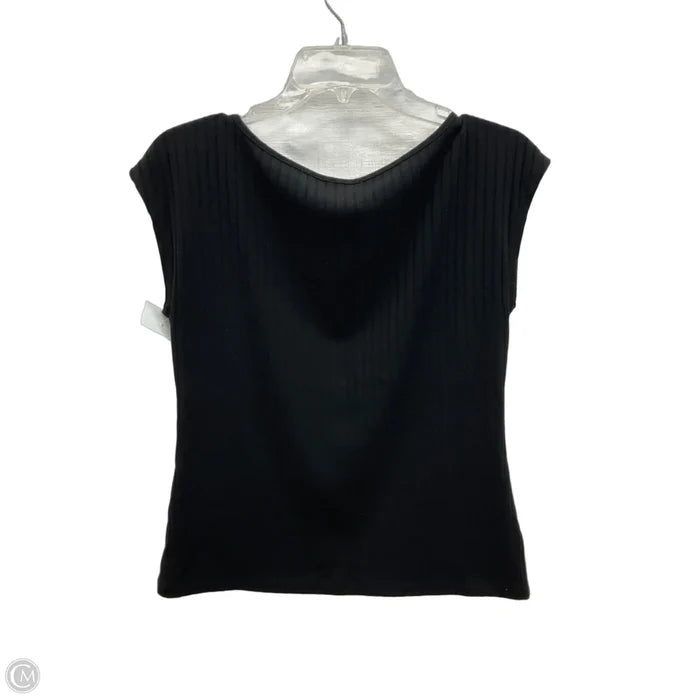 Top Short Sleeve By Ann Taylor In Black, Size: S