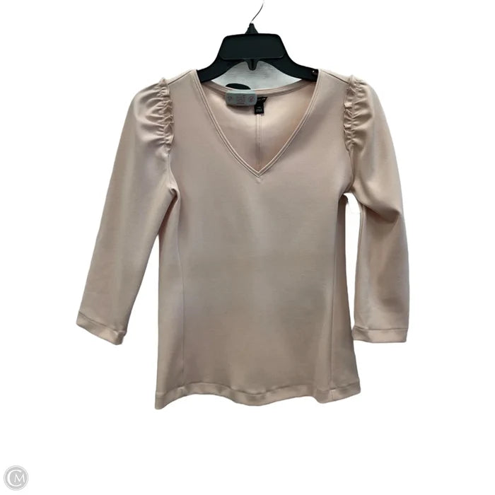 Top Short Sleeve By Ann Taylor In Pink, Size: Xxs