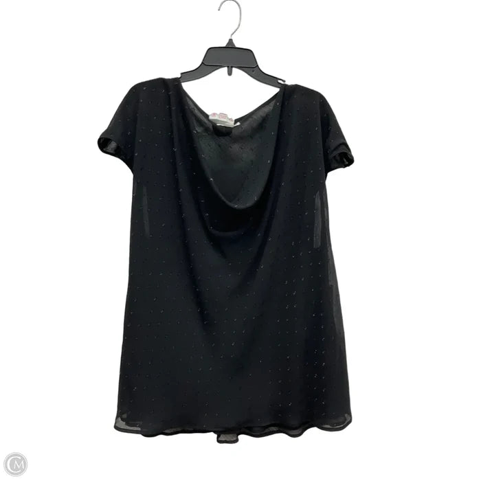 Top Short Sleeve By Calvin Klein In Black, Size: 3x