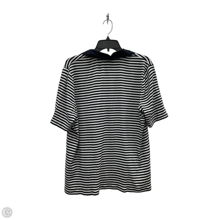 Top Short Sleeve By Chicos In Striped Pattern, Size: 4x