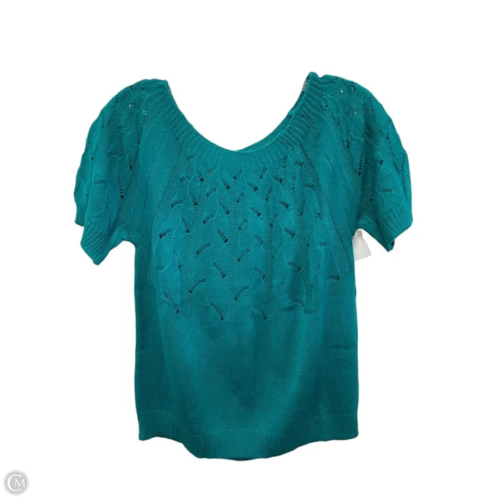 Top Short Sleeve By Cmf In Teal, Size: S