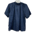 Top Short Sleeve By Loft In Navy, Size: S