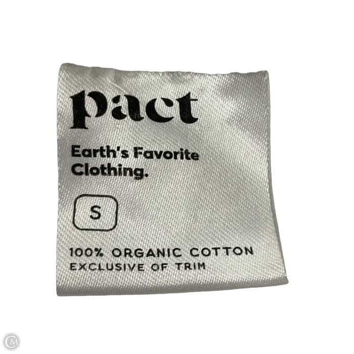 Top Short Sleeve By Pact In White, Size: S