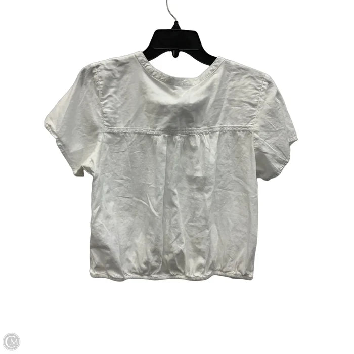 Top Short Sleeve By Pact In White, Size: S