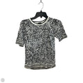 Top Short Sleeve By Talbots In Black & White, Size: S