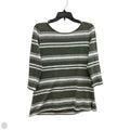 Top Short Sleeve By Talbots In Green, Size: L