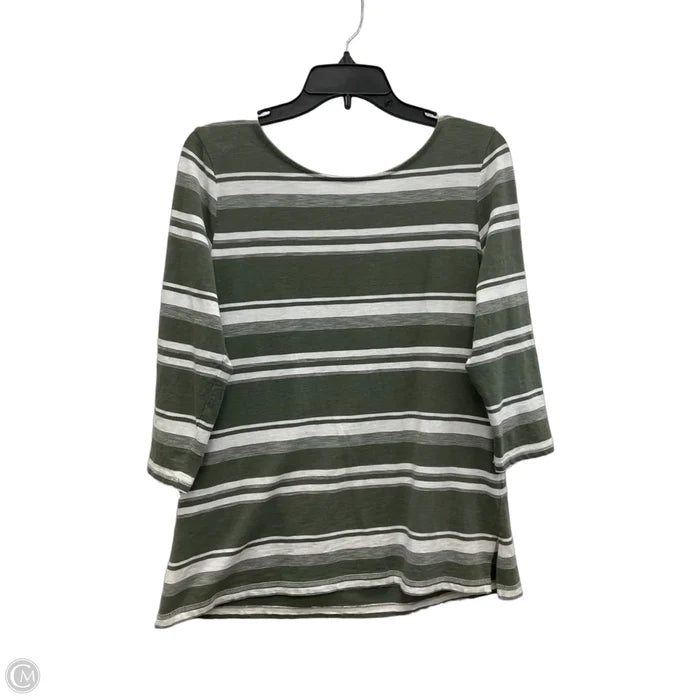 Top Short Sleeve By Talbots In Green, Size: L