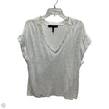 Top Short Sleeve By White House Black Market In White, Size: Xl