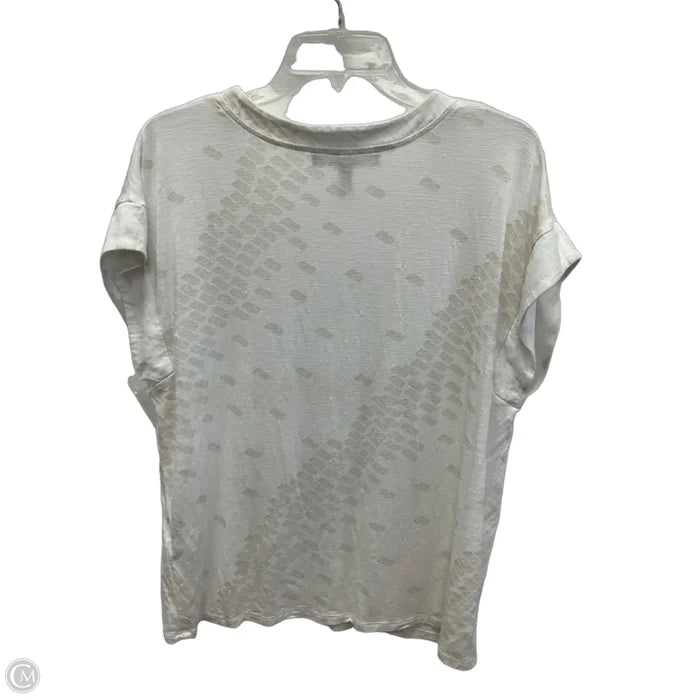 Top Short Sleeve By White House Black Market In White, Size: Xl