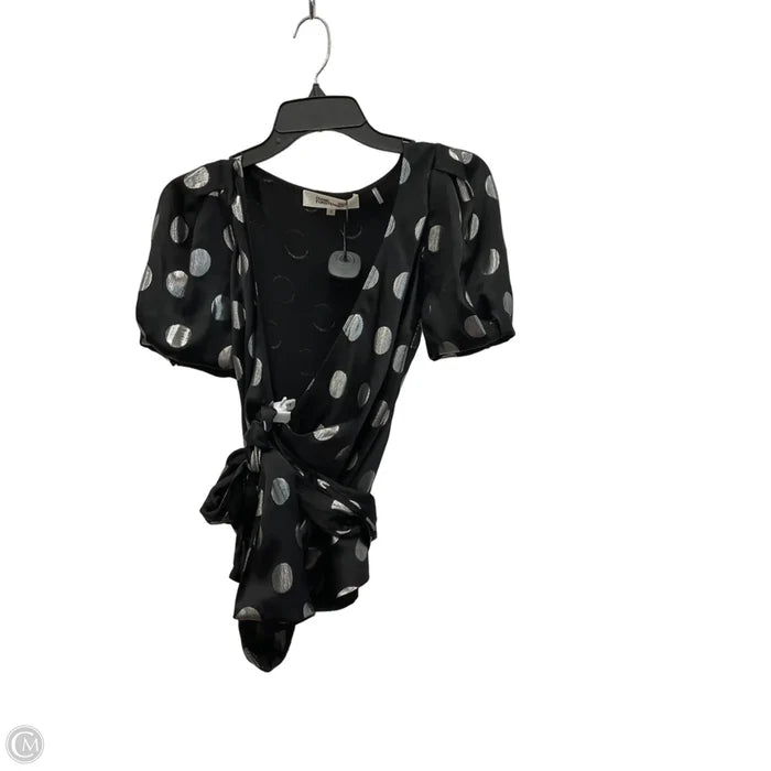 Top Short Sleeve Designer By Diane Von Furstenberg In Polkadot Pattern, Size: Xs