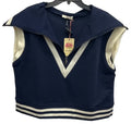 Top Sleeveless By Entro In Navy, Size: L
