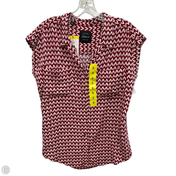 Top Sleeveless By Jachs Girlfirend In Red & White, Size: S