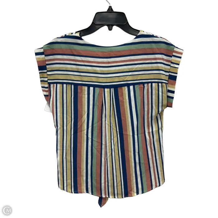 Top Sleeveless By Monteau In Multi-colored, Size: M