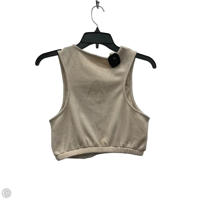 Top Sleeveless By Pol In Beige, Size: S