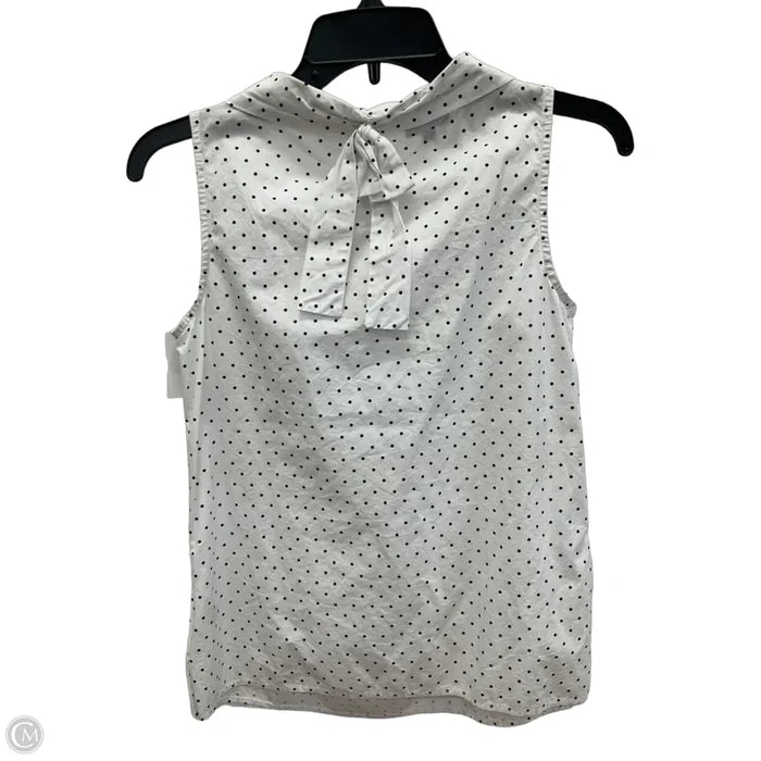 Top Sleeveless By Talbots In Polkadot Pattern, Size: S