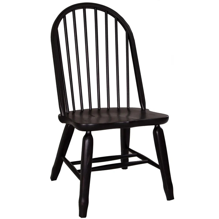 Treasures Bow Back Side Chair - Black image