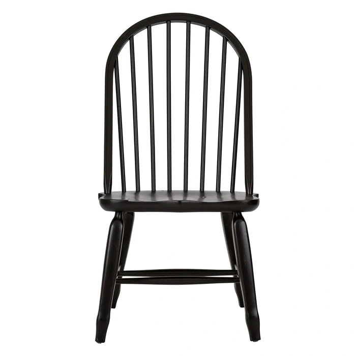 Treasures Bow Back Side Chair - Black image