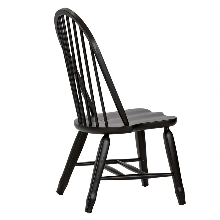 Treasures Bow Back Side Chair - Black image