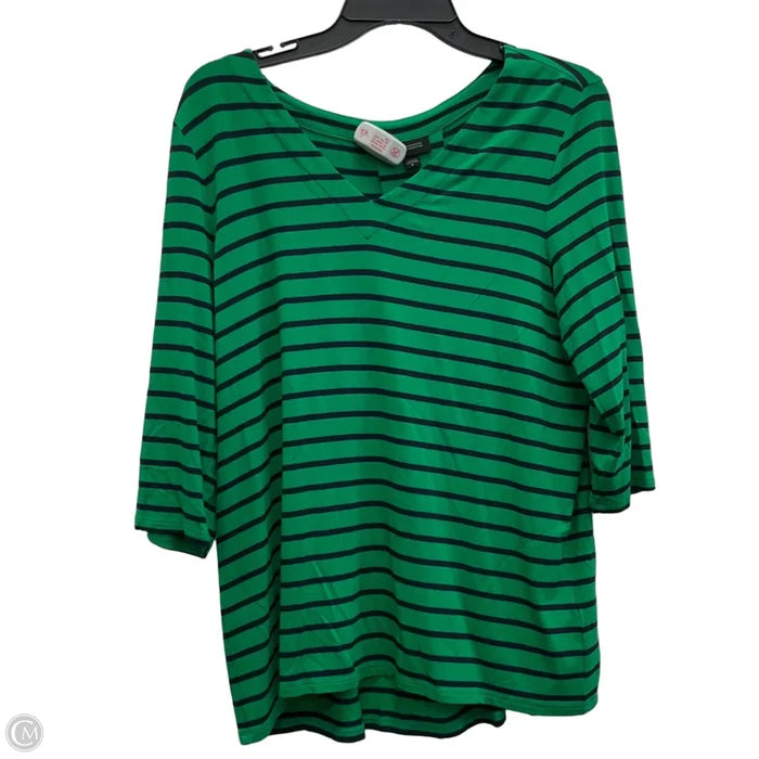 Tunic Long Sleeve By J. Jill In Green, Size: M