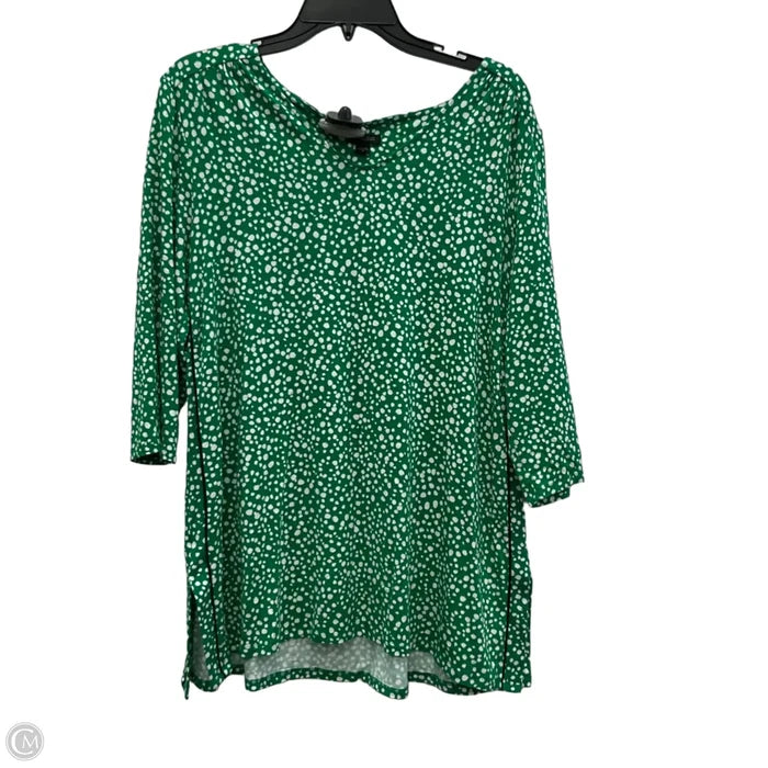 Tunic Short Sleeve By J. Jill In Green, Size: M