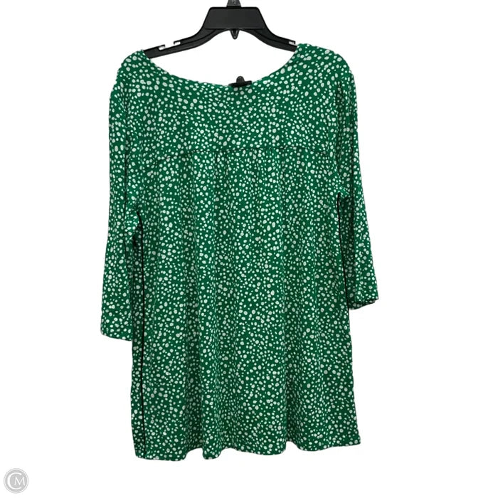 Tunic Short Sleeve By J. Jill In Green, Size: M