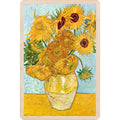 "Van Gogh Sunflowers" Wooden Postcard