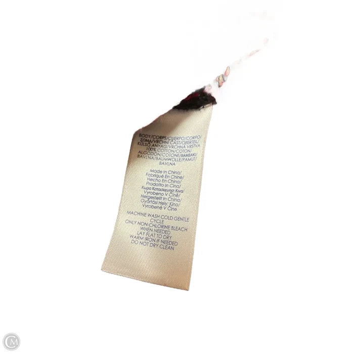 Vest Other By Chaps In Black & Red, Size: M