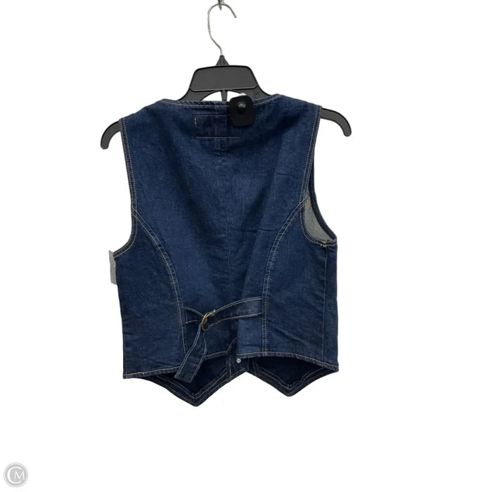 Vest Other By Loft In Blue Denim, Size: S