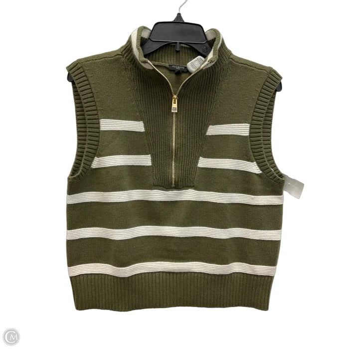 Vest Sweater By Talbots In Green, Size: Sp