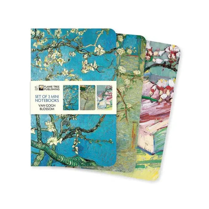 Vincent Van Gogh Blooms Set of 3 Mini Notebooks