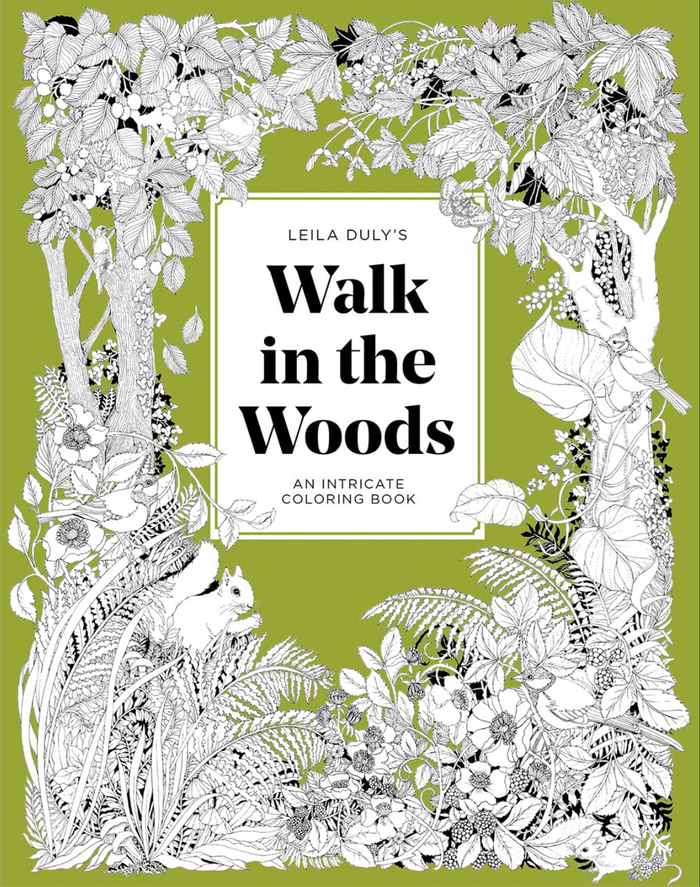 "Walk in the Woods: An Intricate Coloring Book"